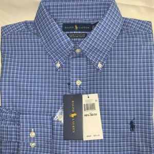 New Polo Ralph Lauren Mens Easy Care Stretch Plaid